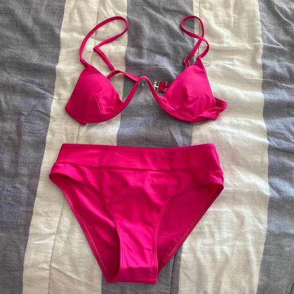 hot pink bathing suit - Picture 1 of 4